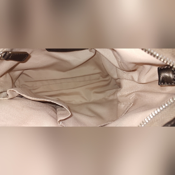 Coach Brass/Tan Crossbody Purse with Adjustable Strap - Picture 4 of 6